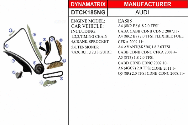 Timing Chain Kit (DTCK185NG)