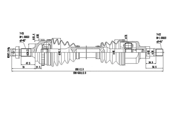 Drive Shaft (DDS210018)