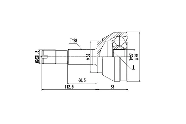 Joint Kit, drive shaft (DCV810010)
