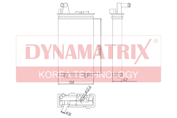 Heat Exchanger, interior heating (DR71438)