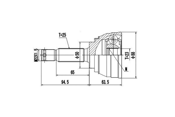 Joint Kit, drive shaft (DCV809002)