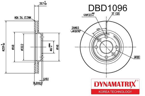 Brake Disc (DBD1096)