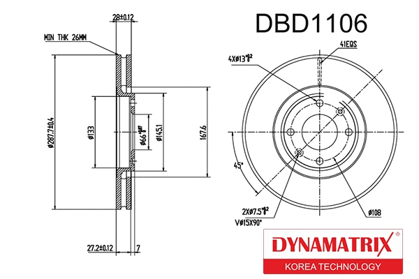 Brake Disc (DBD1106)