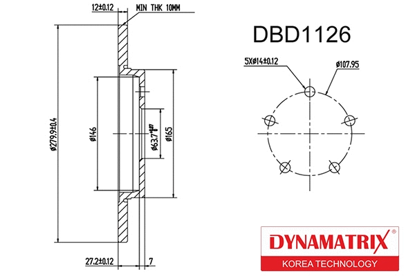 Brake Disc (DBD1126)