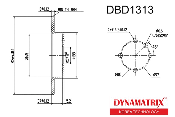 Brake Disc (DBD1313)