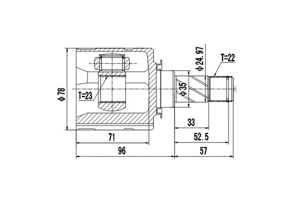 Joint Kit, drive shaft (DCV644009)