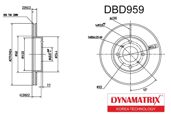 Brake Disc (DBD959)