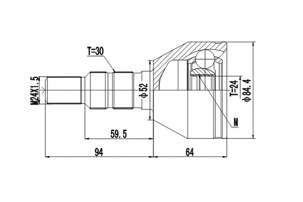 Joint Kit, drive shaft (DCV821038)
