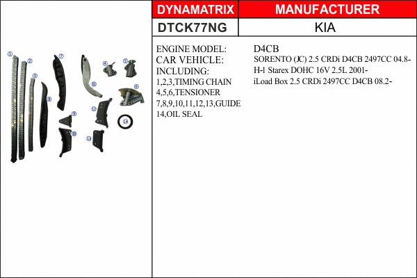 Timing Chain Kit (DTCK77NG)