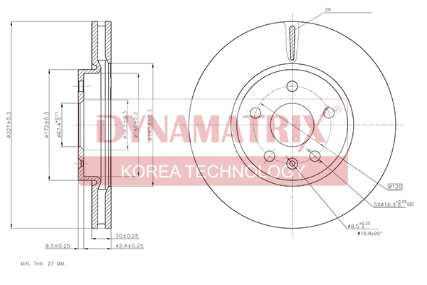 Brake Disc (DBD1722C)