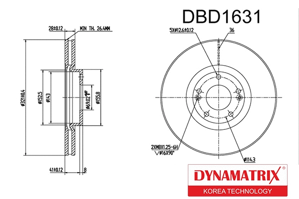 Brake Disc (DBD1631)