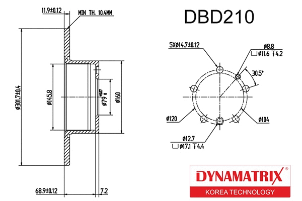 Brake Disc (DBD210)
