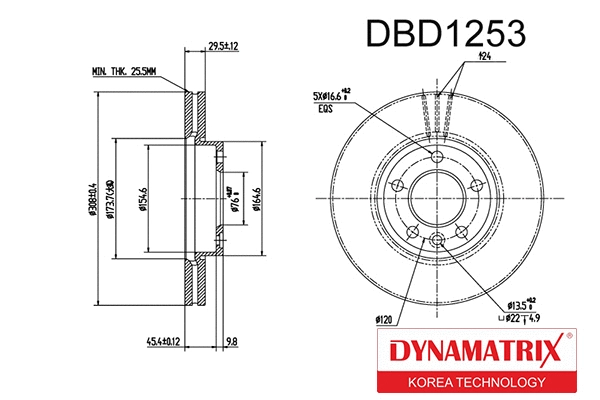 Brake Disc (DBD1253)