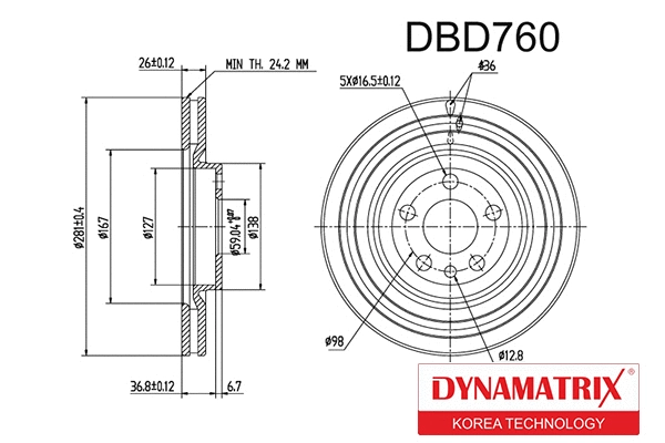 Brake Disc (DBD760)