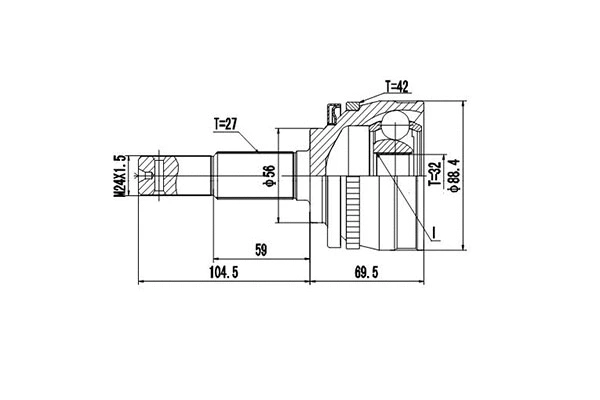 Joint Kit, drive shaft (DCV841007)