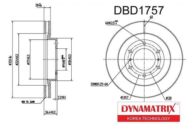 Brake Disc (DBD1757)
