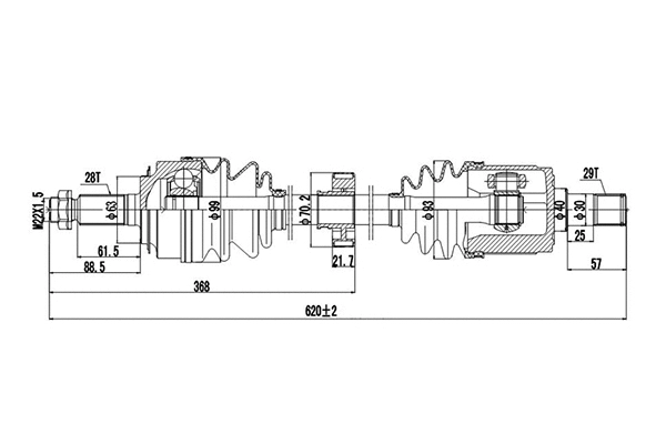 Drive Shaft (DDS223026)