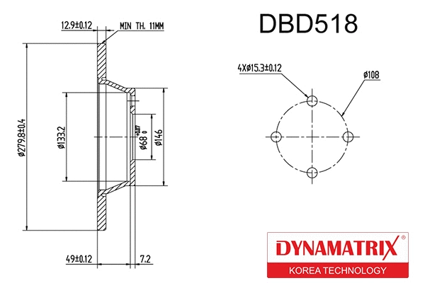 Brake Disc (DBD518)