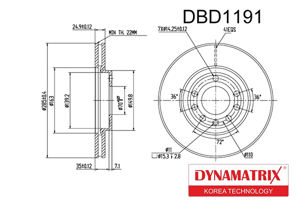 Brake Disc (DBD1191)