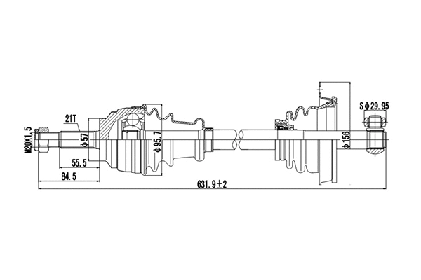 Drive Shaft (DDS250150)