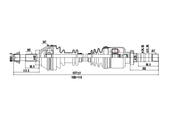 Drive Shaft (DDS210036)