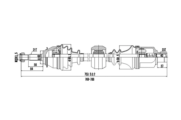 Drive Shaft (DDS245085)