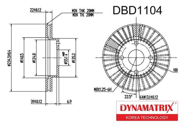 Brake Disc (DBD1104)