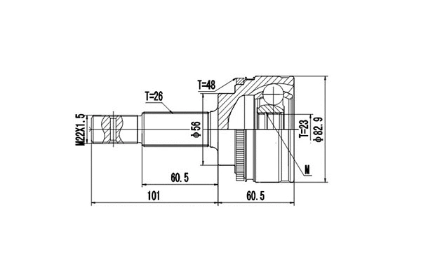 Joint Kit, drive shaft (DCV859022)