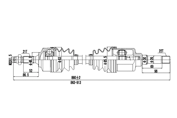 Drive Shaft (DDS299271)