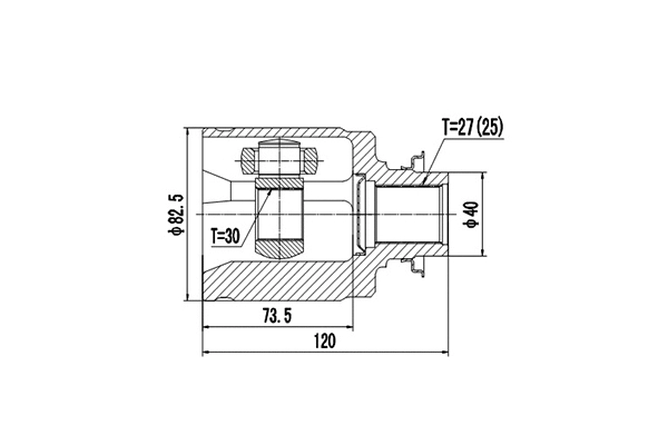 Joint Kit, drive shaft (DCV623023)