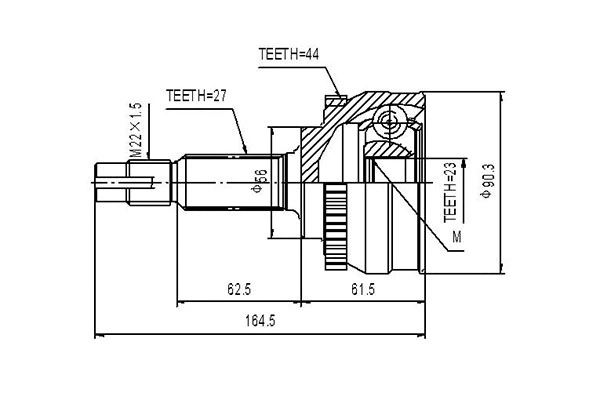 Joint Kit, drive shaft (DCV841043)