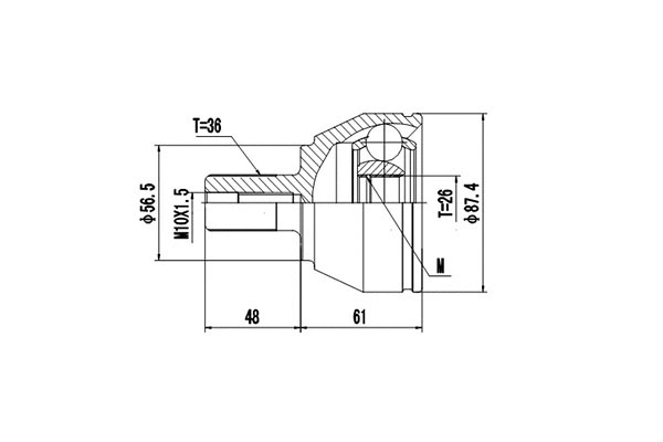 Joint Kit, drive shaft (DCV899288)