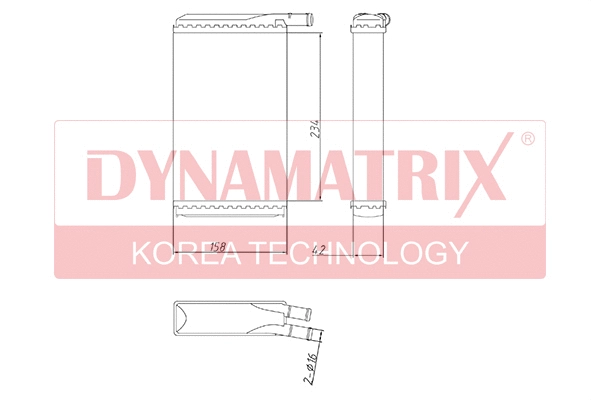 Heat Exchanger, interior heating (DR73940)