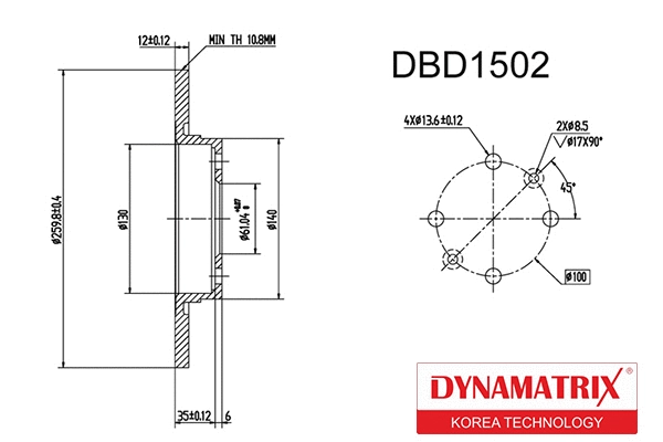 Brake Disc (DBD1502)