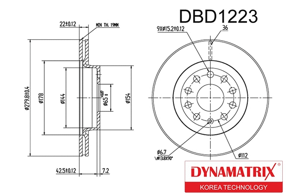 Brake Disc (DBD1223)