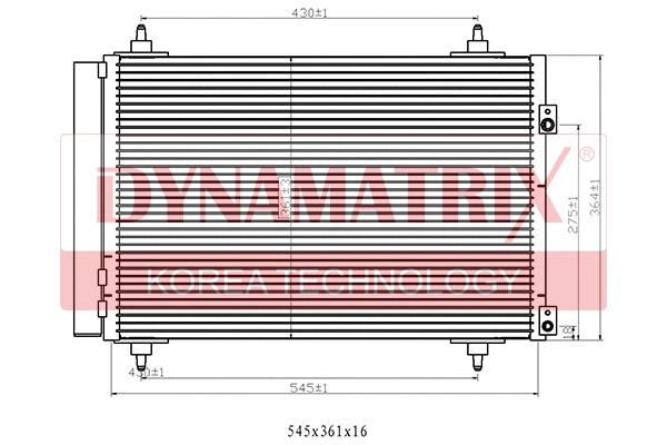 Condenser, air conditioning (DR94826)