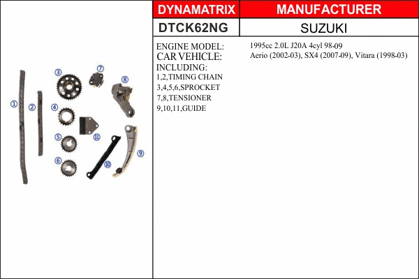 Timing Chain Kit (DTCK62NG)