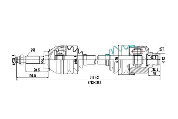 Drive Shaft (DDS244006)