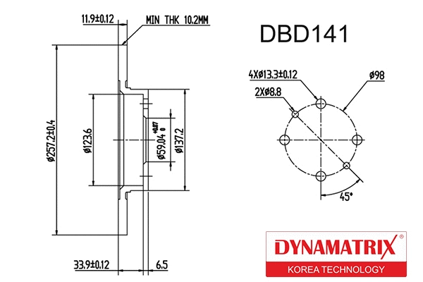Brake Disc (DBD141)