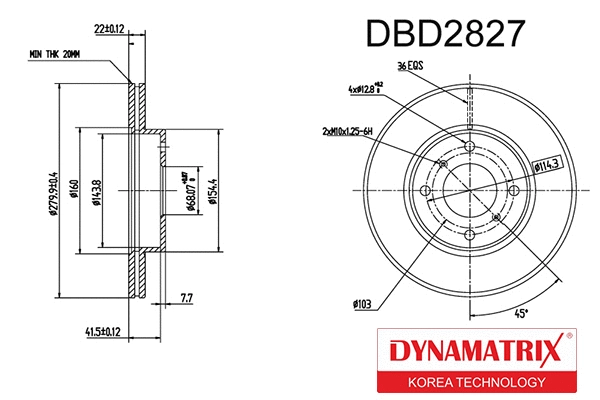 Brake Disc (DBD2827)