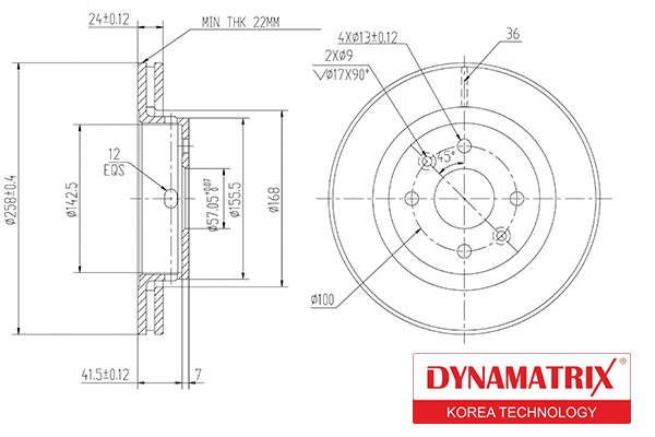 Brake Disc (DBD1628)