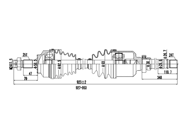 Drive Shaft (DDS245104)