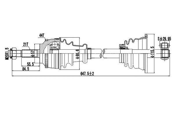 Drive Shaft (DDS250358)