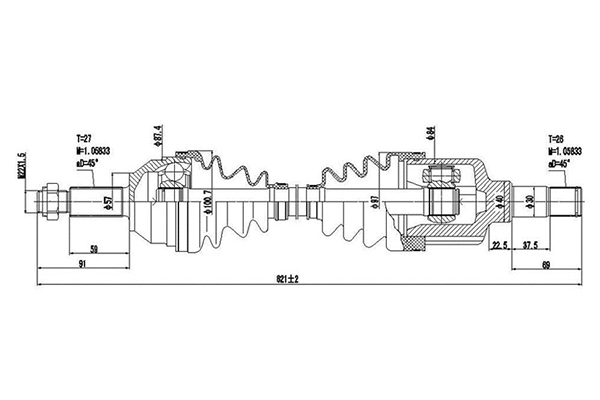 Drive Shaft (DDS218001)