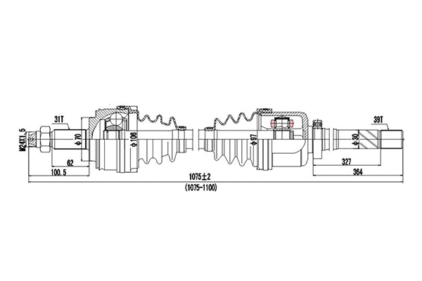 Drive Shaft (DDS218248)