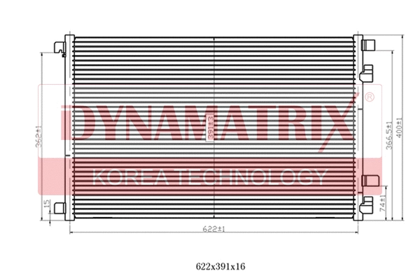 Condenser, air conditioning (DR94626)