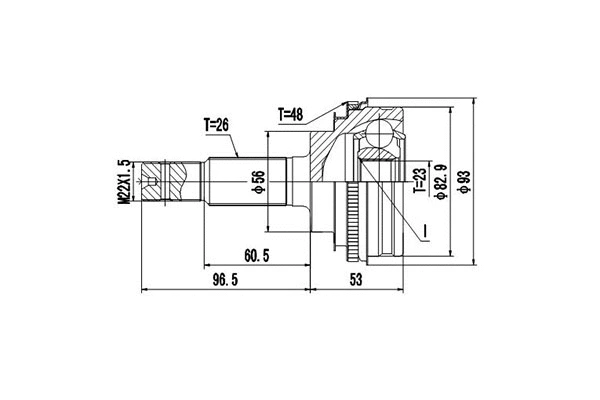 Joint Kit, drive shaft (DCV859021)