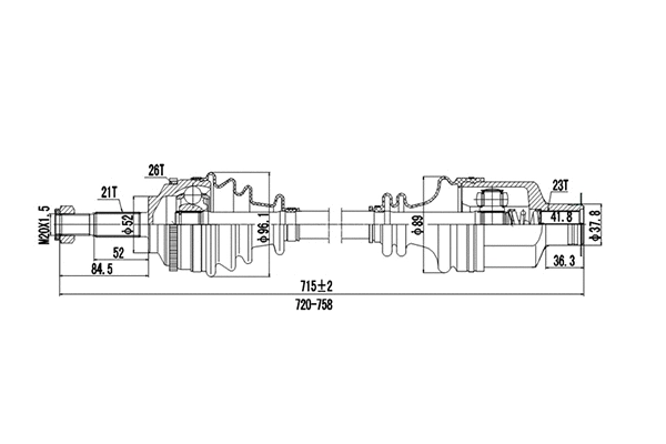 Drive Shaft (DDS250017)