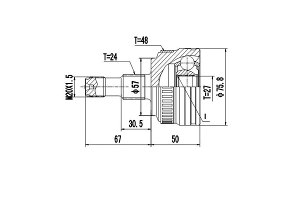 Joint Kit, drive shaft (DCV835003)