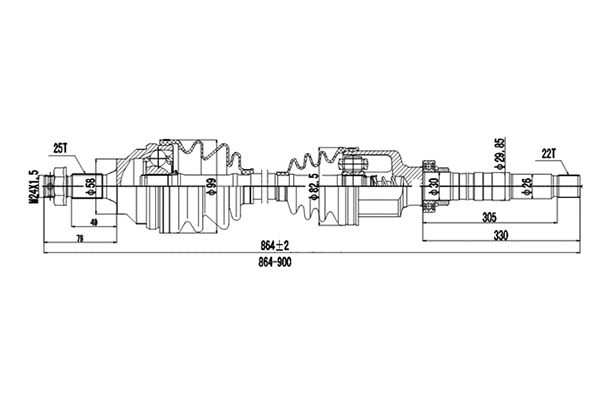 Drive Shaft (DDS210015)